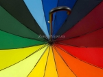 Зонт  женский трость Радуга 16 спиц, Susino, арт.7018_product